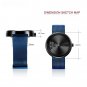 Mens Original blue Watches Design Creative Stainless Steel Mesh Strap Mens Business