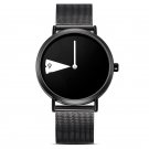 Hot Creative Women Watch Rotate Black with mesh band