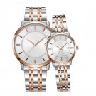 Couple rose gold Watches classics Calendar Waterproof Stainless Steel Men Women