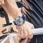 Digital Waterproof Watch Men Chronograph Blue Watchband Military Geneva Quartz