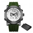 Digital Waterproof Watch Men Chronograph Green Black Watchband Geneva Quartz