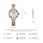 New Elegant Luxury Women Rose gold Watches Rosegold Quartz Clock Mesh Band