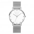 Luxury Brand Womens Diamond Wrist Watches Sliver white Top Crystal Quartz Clock