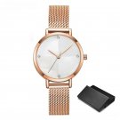 Fashion Stainless Steel Watches Quartz Sample design rose golden Gifts for Wife