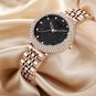 New Arrival Design Womens Watches Top Luxury Diamond Elegant Black Quartz Clock