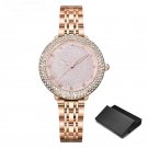 New Arrival Design Womens Watches Top Luxury Diamond Elegant Pink Quartz Clock