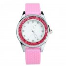 Fashion Womens Diamonds Silicone Wrist Watches Luxury Brand Geneva Quartz 11S9552L02