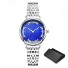 New Arrival Fashion Womans Blue Watches Top Luxury Stainless Steel Quartz Elegant