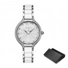 Elegant Fashion Silver Watches Hot Sales Women Luxury Clock Diamond Quartz