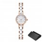 Newest Women Wristwatch Shinning Rose Golden Bracelet Diamond Quartz 11S9836L01