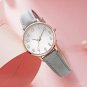 New Arrival Design Wristwatches Ladies Leather Strap Quartz Dresses Clock gray