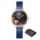 Fashion Design Ladies Waterproof Original Watches blue Quartz Top Brand Clock