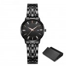 Fashion Ladies Waterproof Watches black Top Luxury Quartz Elegant Clock Quality