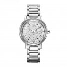 Woman Silver Watches Sky Diamond Full Stainless Steel Quartz Clock Original Design