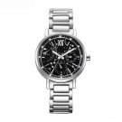 Woman Black Watches Sky Diamond Full Stainless Steel Quartz Clock Original Design