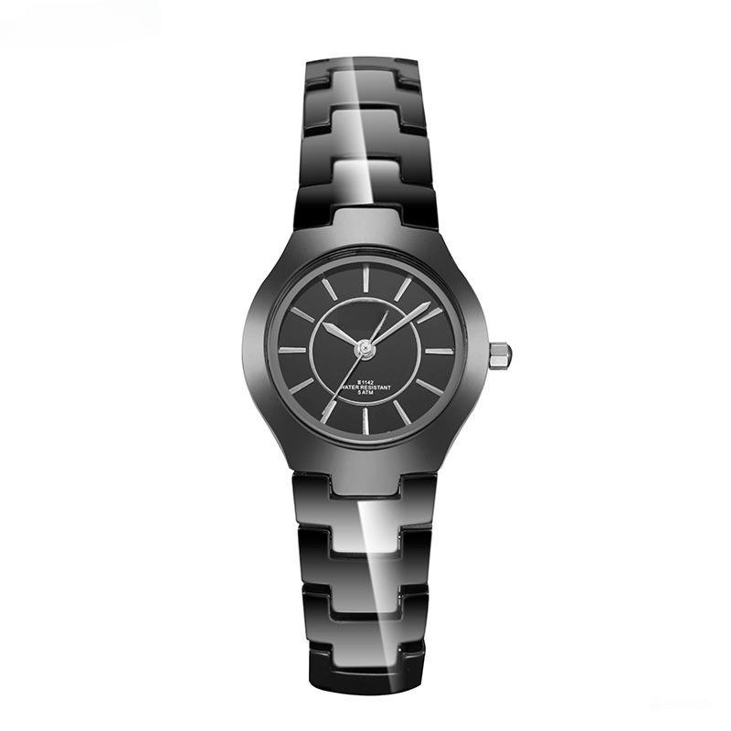 New Top Black Ceramic Strap Woman Watches Luxury Stainless Quartz High Quality