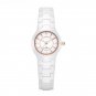 New Top White Golden Ceramic Strap Woman Watches Luxury Stainless Quartz High Quality