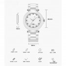 High Quality Womans Fashion Watches Real Ceramic White Diamond Quartz