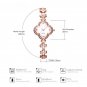 Women Jewelry High End Four Leaf Clover Shape Quartz Rose Golden Wristwatches
