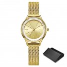 Luxury Fashion Golden Womens Watch Top Quartz Original Design Elegant Clock