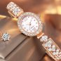 Women Wristwatch Rose Gold High End Diamond Quartz Luxury Jewelry Design 5ATM