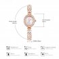 Women Wristwatch Rose Gold High End Diamond Quartz Luxury Jewelry Design 5ATM