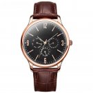 Mens Wristwatches 42mm Leather Strap Dial Calendar Week Date Geneva Quartz 11S9546G04