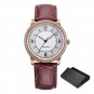 Top Luxury Orginal Mans Brown Watches Design Quartz Stainless Steel Business