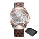 Men Mechanical Brown Wristwatch Sapphire Automatic Waterproof Stainless Steel