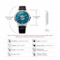 Mens Watches Blue black Waterproof 39mm Dial Real Leather Strap Automatic Quartz