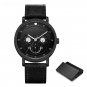 Monkey Face Mens Watches Quartz Leather Strap 40.5mm Dial Waterproof 11S9805G03