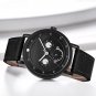 Monkey Face Mens Watches Quartz Leather Strap 40.5mm Dial Waterproof 11S9805G03