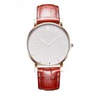 Original Design High Quality Mens Watches Coffe Casual Leather Strap Quartz