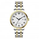 Leather Strap Mens Golden Watches Calender Fashion Design Quartz Business