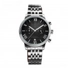 Fashion Sale Luminous Mens Black Dial steel Watch Waterproof Luxury Calendar