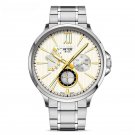 Full 316L Stainless Steel Mens Golden Watches Geneva Design Waterproof 100 M Calender