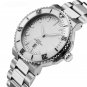 5 ATM Waterproof Mens Wristwatches Silver Miyota Quartz Movement Full Stainless Steel