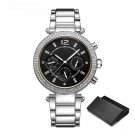 Top Luxury Fashion Diamond Mens Watches Silver Calender Gift Quartz Clock Top Luxury Fashion Diamond Mens Watches Silver Calender Gift Quartz Clock