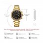 Top Luxury Fashion Diamond Mens Watches Golden Calender Gift Quartz Clock