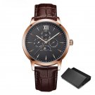Top Brand Original Mens Watches rosegold black Fashion Function Calender Quartz