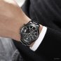 Pilot Mens Wrist Watch Chronograph Waterproof Stainless Steel Diver Geneva Quartz 11S9639G01