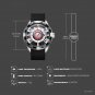 2022 Creative Car Dashboard Mens Black Watches Luxury 100% Stainless Steel Sports