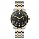 Men Black Silver Watch Tops Brand Luxury Quartz Sport Waterproof Luminous Clock Fashion