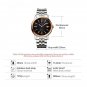 DESIGN New Mens Watches Stainless Steel Quartz Sapphire Glass Water Movement G03