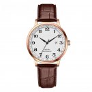 Original Design Fashion Mens Watches Brown Stainless Steel Calender Quartz Clock