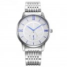 Original Design Mens Silver Watches Stainlee Steel Casual Business Quartz Clock