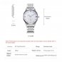 Original Design Mens Silver Watches Stainlee Steel Casual Business Quartz Clock