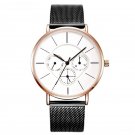 Creative Men Watches Quartz 44mm Dial Plate Stainless Steel Mesh Strap Mechnic 11S9798G01