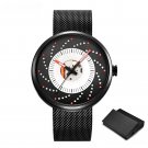Creative Men Watches Quartz 44mm Dial Plate Stainless Steel Mesh Strap Mechnic 11S9798G02