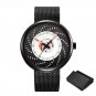 Creative Men Watches Quartz 44mm Dial Plate Stainless Steel Mesh Strap Mechnic 11S9798G02